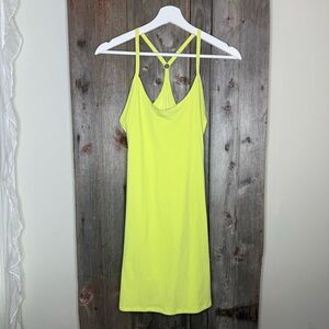 Outdoor Voices The Exercise Dress in Neon Green size XS Built in Shorts